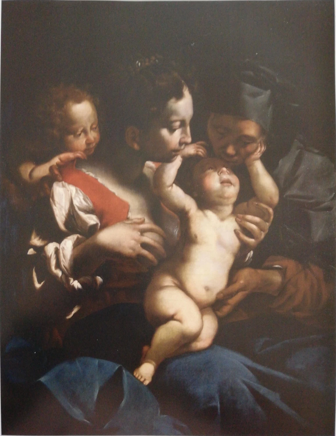 Madonna con Bambino e San Giovannino, Sant'Anna